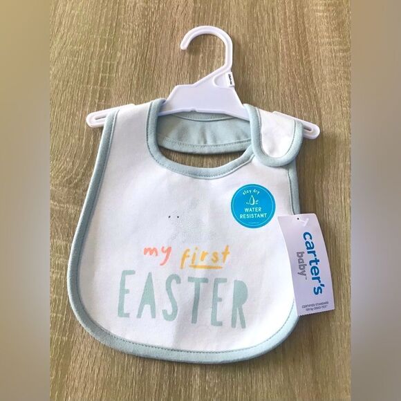 NWT … CARTER’S BABY “My First Easter” Baby Bib - Picture 1 of 4